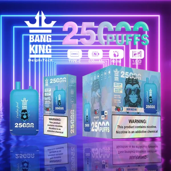 Bang King 25000 Puffs Dual Pods 0% 2% 3% 5% Vapes desechables recargables con bajo contenido de nicotina Pluma Compra a granel al por mayor - AlsoVape - 4