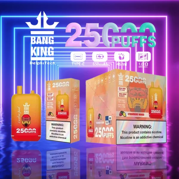 Bang King 25000 Puffs Dual Pods 0% 2% 3% 5% Vapes desechables recargables con bajo contenido de nicotina Pluma Compra a granel al por mayor - AlsoVape - 5