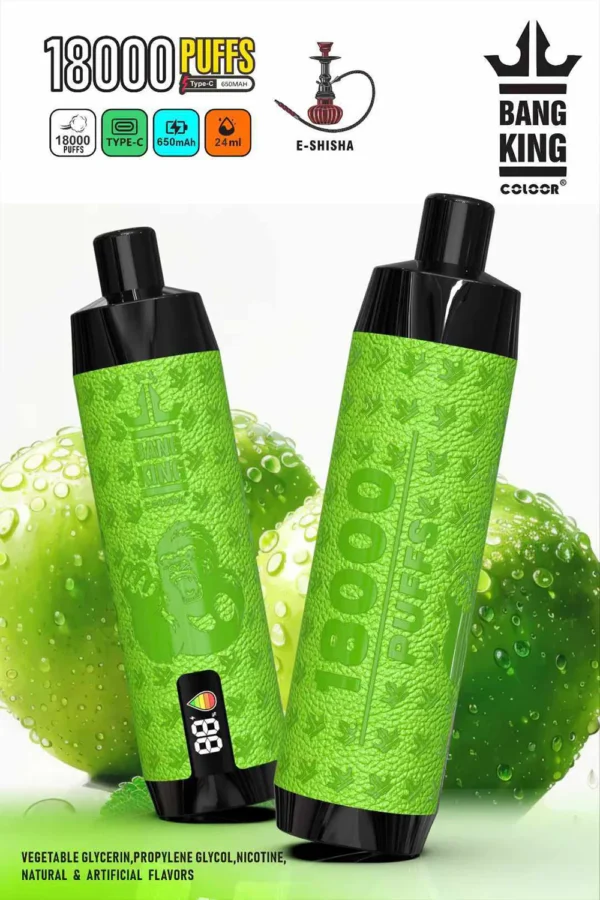 Bang King Crown Bar 18000 Puffs 0% 2% 3% 5% Alacsony nikotintartalmú újratölthető eldobható Vapes Pen Tömeges vásárlás Nagyker - AlsoVape - 3
