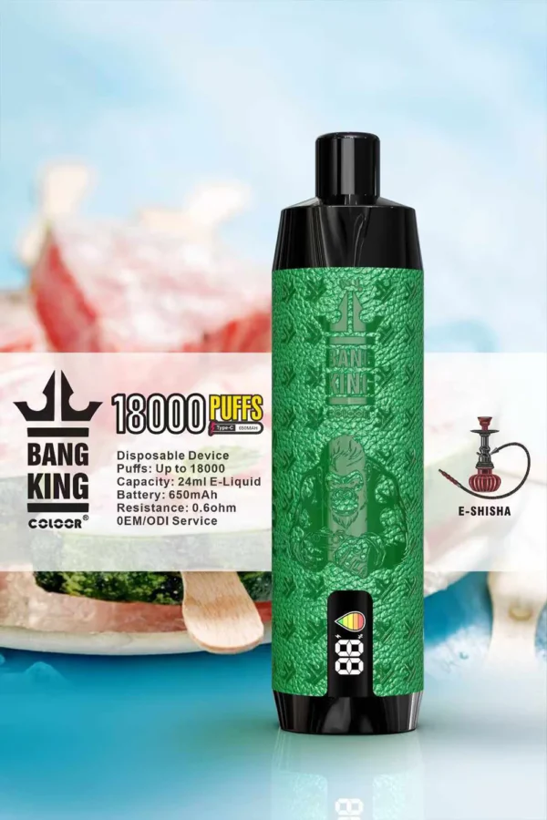 Bang King Crown Bar 18000 Puffs 0% 2% 3% 5% Alacsony nikotintartalmú újratölthető eldobható Vapes Pen Tömeges vásárlás Nagyker - AlsoVape - 4