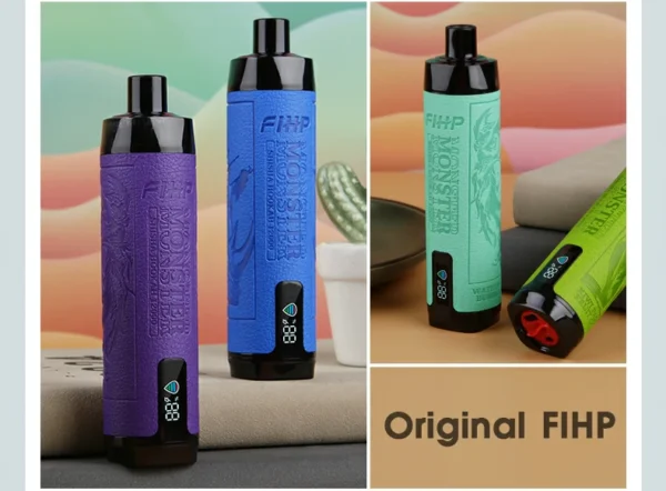 FIHP Shisha Hookah 12000 Puffs Monster Low Nicotine Vapes desechables recargables Pluma Compra a granel al por mayor - AlsoVape - 13