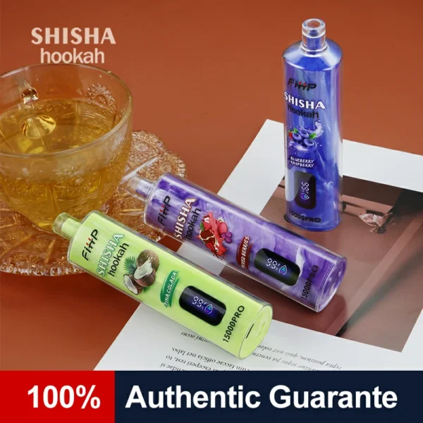 FIHP Shisha Hookah 15000 Pro Puffs 6mg Nivel scăzut de nicotină, stilou vape reîncărcabil de unică folosință în vrac Cumpărați cu ridicata - AlsoVape - 1