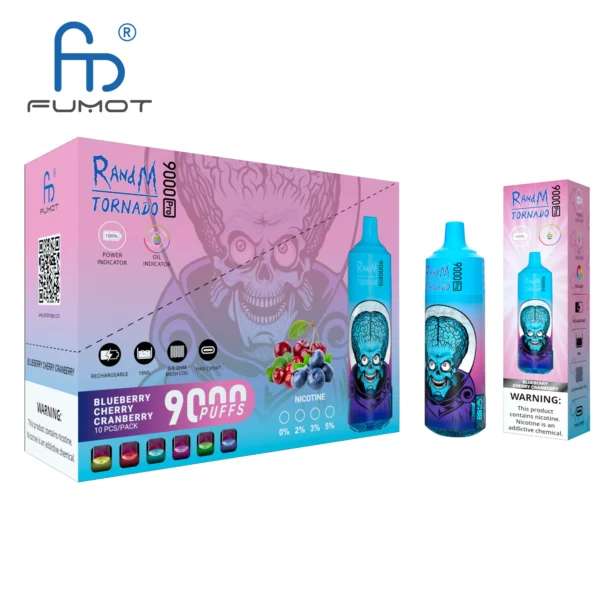 RandM Tornado 9000 PRO Puffs 0% 2% 3% 5% Nízký obsah nikotinu hromadně Koupit dobíjecí jednorázové vapy velkoobchodně – AlsoVape – 7