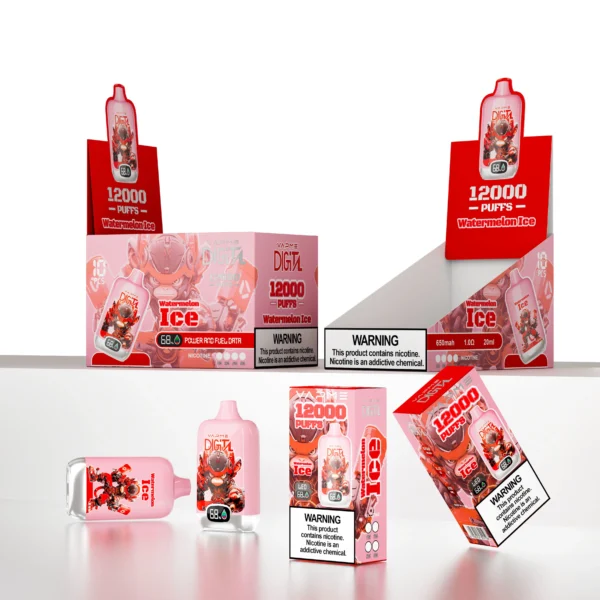 Vapme Digital 12000 Puffs 2% 5% Nikotinové dobíjecí jednorázové vapes Hromadný nákup velkoobchod – AlsoVape – 1