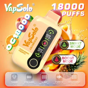 Vapsolo DG 18000 Puffs 2% 5% Vapes desechables recargables con bajo contenido de nicotina Compra a granel - AlsoVape - 9