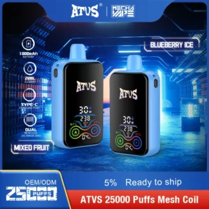 ATVS 25000 Puffs Dual Mesh 5% Stylo à vape jetable rechargeable à faible teneur en nicotine Acheter en gros - AlsoVape - 17