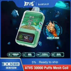 ATVS 30000 Puffs Dual Mesh 5% Vapes desechables recargables con bajo contenido de nicotina Compra a granel - AlsoVape - 12
