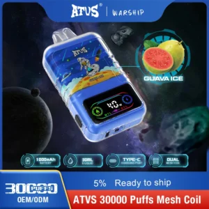 ATVS 30000 Puffs Dual Mesh 5% Vapes desechables recargables con bajo contenido de nicotina Pluma Compra a granel al por mayor - AlsoVape - 11