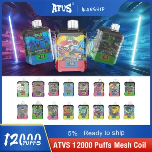 Atvs Warship 12000 Puffs 5% Stylo à vape jetable rechargeable à faible teneur en nicotine Acheter en gros - AlsoVape - 15