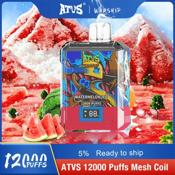 Atvs Warship 12000 Puffs 5% Stylo à vape jetable rechargeable à faible teneur en nicotine Acheter en gros - AlsoVape - 9