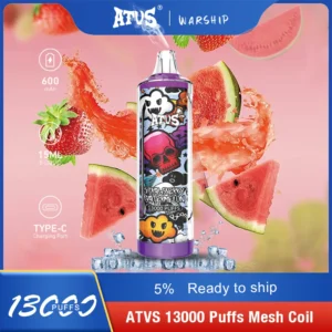 Atvs 13000 Puffs 5% Low Nicotine Rechargeable Disposable Vapes Pen Bulk Buy Wholesale - AlsoVape - 14