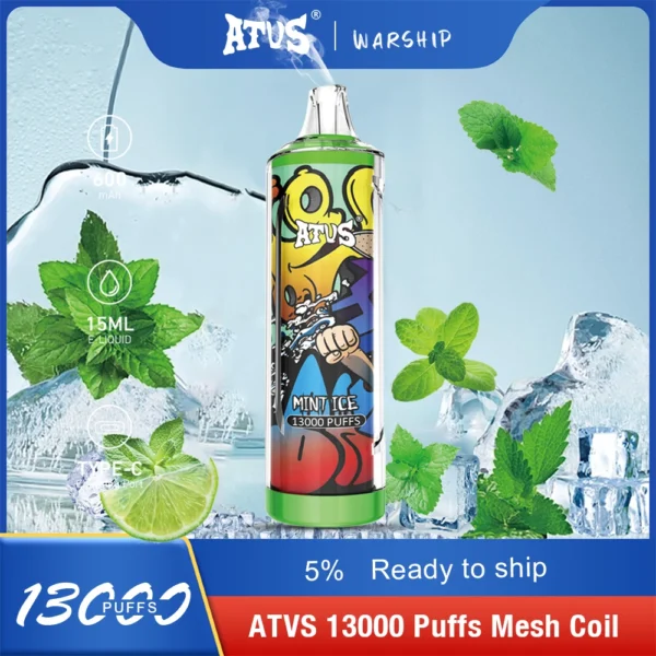 Atvs 13000 Puffs 5% Low Nicotine Rechargeable Disposable Vapes Pen Bulk Buy Wholesale - AlsoVape - 12