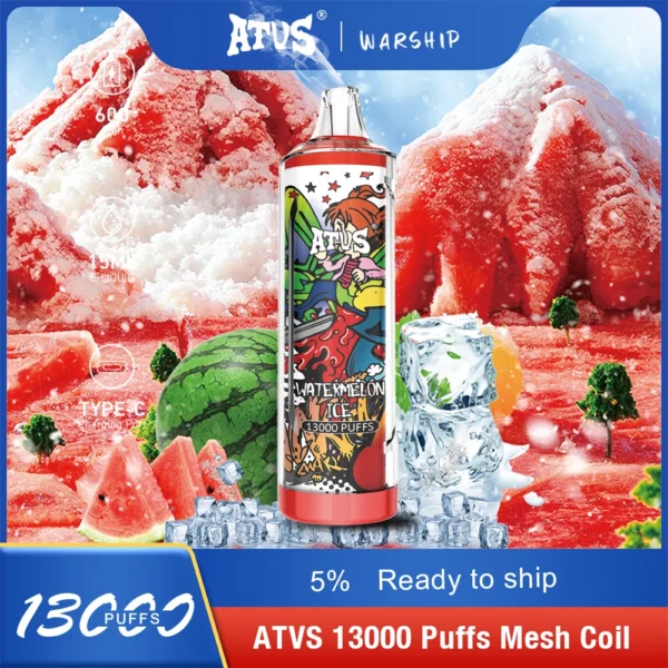 Atvs 13000 Puffs 5% Low Nicotine Rechargeable Disposable Vapes Pen Bulk Buy Wholesale - AlsoVape - 9