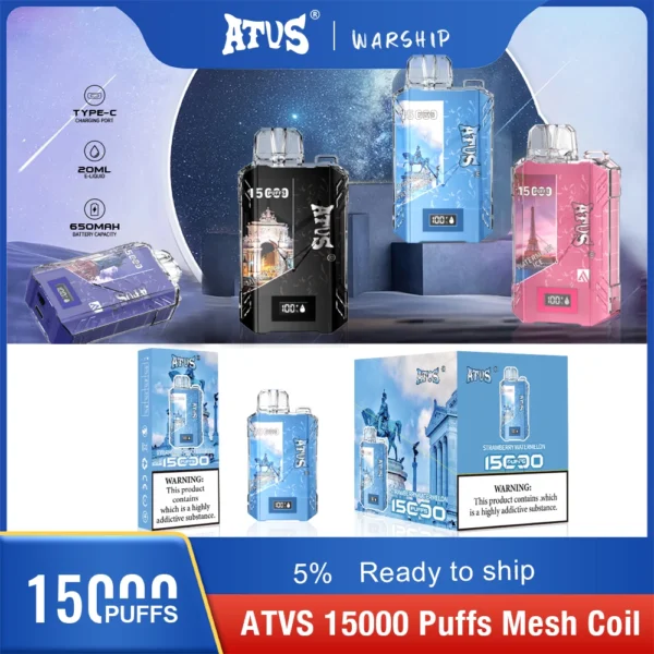 Atvs 15000 Puffs 5% Vapes desechables recargables con bajo contenido de nicotina Compra a granel al por mayor - AlsoVape - 9