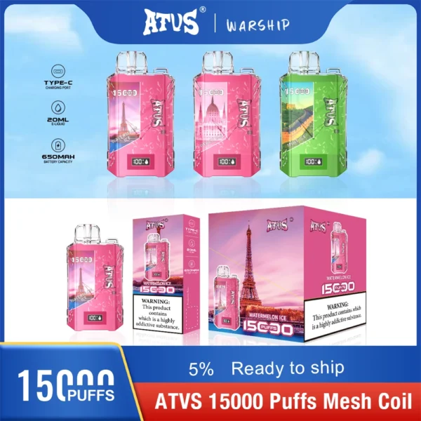 Atvs 15000 Puffs 5% Vapes desechables recargables con bajo contenido de nicotina Compra a granel al por mayor - AlsoVape - 8