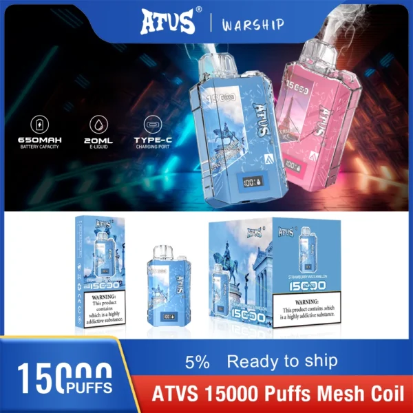 Atvs 15000 Puffs 5% Vapes desechables recargables con bajo contenido de nicotina Compra a granel al por mayor - AlsoVape - 3