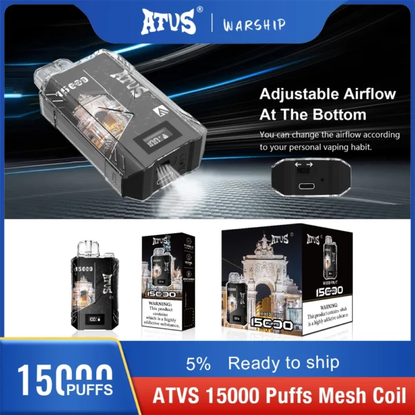 Atvs 15000 Puffs 5% Vapes desechables recargables con bajo contenido de nicotina Compra a granel al por mayor - AlsoVape - 2