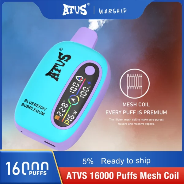 Atvs 16000 Puffs 2% 5% Vapes desechables recargables con bajo contenido de nicotina Compra a granel al por mayor - AlsoVape - 8