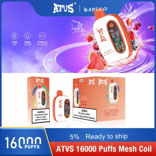 Atvs 16000 Puffs 2% 5% Vapes desechables recargables con bajo contenido de nicotina Compra a granel al por mayor - AlsoVape - 13