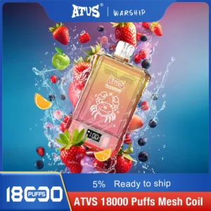 Atvs Warship 18000 Puffs 5% Låg Nikotin Uppladdningsbara Disponibla Vapes Penna Bulk Köp Partihandel - AlsoVape - 14