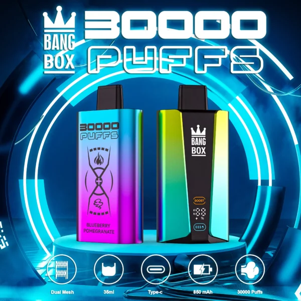 Bang Box 30000 Puffs Dual Mesh 0% 2% 3% 5% Alacsony nikotintartalmú újratölthető eldobható Vapes Pen tömeges vásárlás Nagyker - AlsoVape - 1