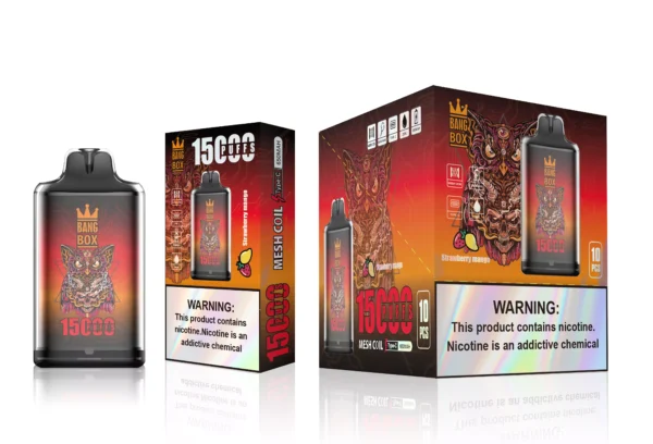 Bang Box S1 15000 Puffs 0% 2% 3% 5% Stylo vape jetable rechargeable à faible teneur en nicotine en vrac Acheter en gros - AlsoVape - 12