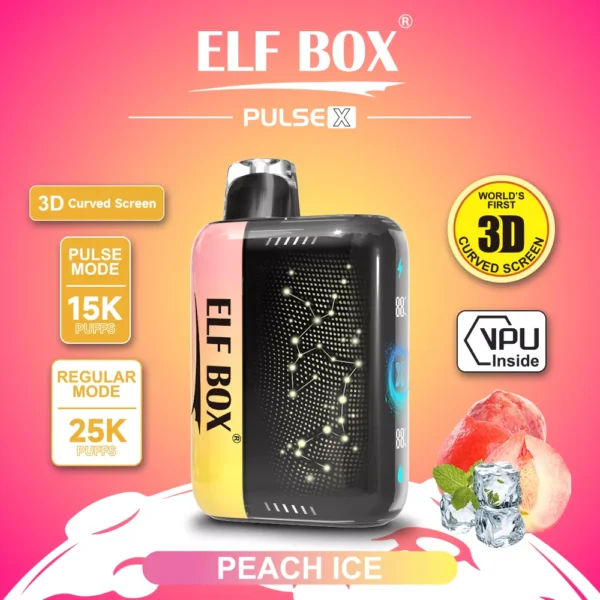 Elf Box Pulse X 25000 Puffs Dual Mesh 0% 2% 3% 5% Alacsony nikotintartalmú 3D ívelt LED képernyő Újratölthető Eldobható Vapes Pen Tömeges Vásárlás Nagyker - AlsoVape - 7