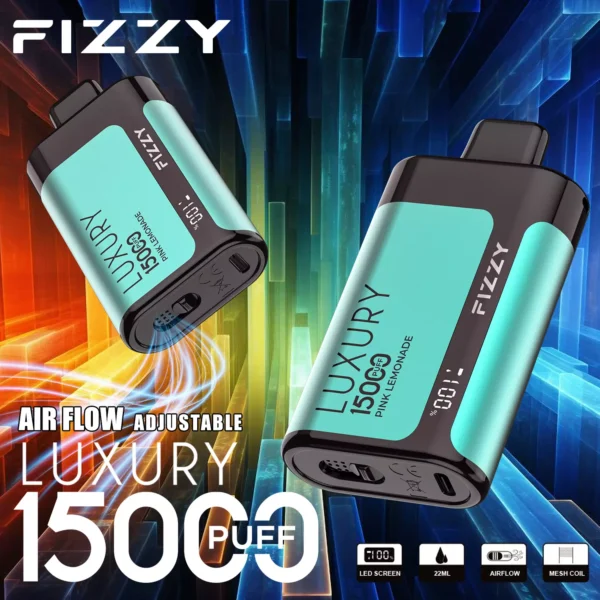 Fizzy Luxury 15000 Puffs 2% 5% Χαμηλής περιεκτικότητας σε νικοτίνη επαναφορτιζόμενη μιας χρήσης στυλό Vapes Μαζική Αγορά Χονδρικής - AlsoVape - 3
