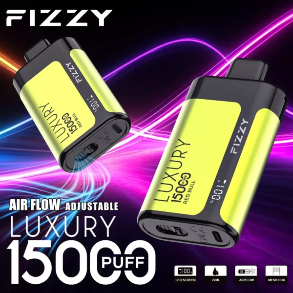 Fizzy Luxury 15000 Puffs 2% 5% Χαμηλής περιεκτικότητας σε νικοτίνη επαναφορτιζόμενη μιας χρήσης στυλό Vapes Μαζική Αγορά Χονδρικής - AlsoVape - 4