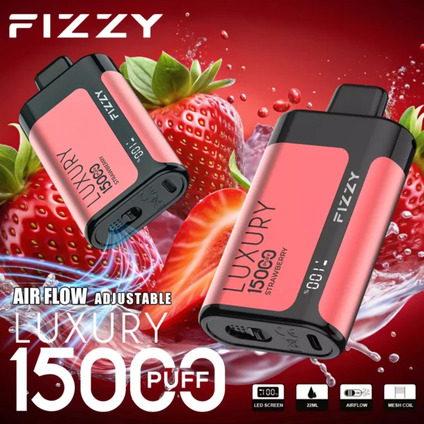 Fizzy Luxury 15000 Puffs 2% 5% Χαμηλής περιεκτικότητας σε νικοτίνη επαναφορτιζόμενη μίας χρήσης στυλό Vapes Μαζική Αγορά Χονδρικής - AlsoVape - 5