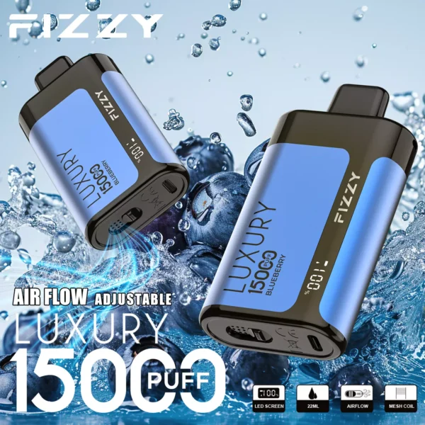 Fizzy Luxury 15000 Puffs 2% 5% Χαμηλής περιεκτικότητας σε νικοτίνη επαναφορτιζόμενη μίας χρήσης στυλό Vapes Μαζική Αγορά Χονδρικής - AlsoVape - 6