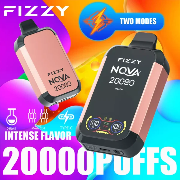 Fizzy Nova 20000 Puffs Dual Mesh 2% 5% Χαμηλής νικοτίνης επαναφορτιζόμενο στυλό μιας χρήσης Vapes Μαζική Αγορά Χονδρικής - AlsoVape - 3