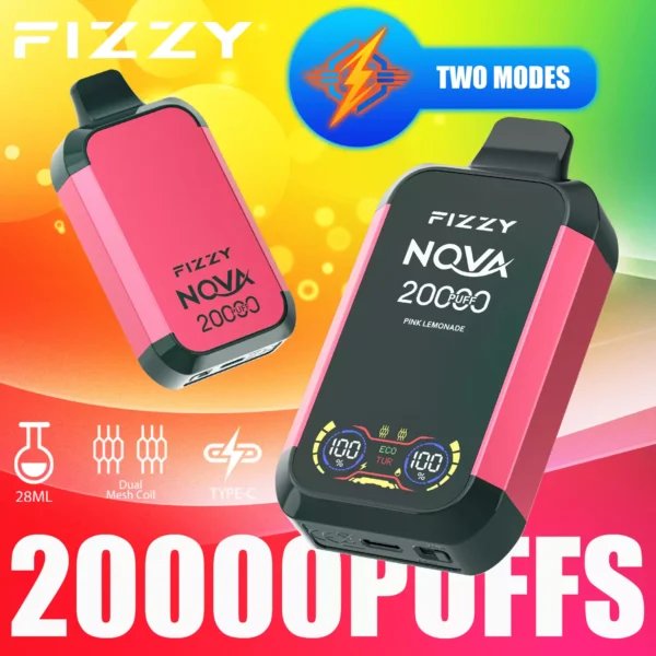 Fizzy Nova 20000 Puffs Dual Mesh 2% 5% Χαμηλής νικοτίνης Επαναφορτιζόμενη Μιάς χρήσης Στυλό Vapes Μαζική Αγορά Χονδρικής - AlsoVape - 6