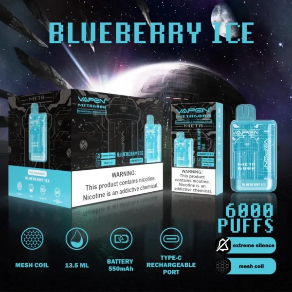 VAPEN Meta 6000 Puffs 2% 5% Vapes desechables recargables con bajo contenido de nicotina Compra a granel al por mayor - AlsoVape - 9