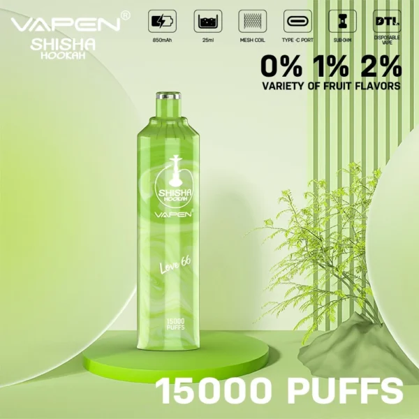 VAPEN Shisha Hookah 15000 Puffs 0% 2% Vapes desechables recargables con bajo contenido de nicotina Compra a granel al por mayor - AlsoVape - 6