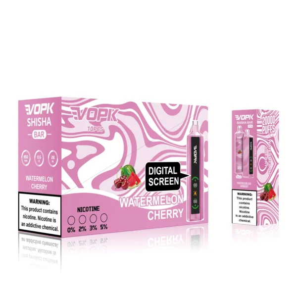 VOPK Shisha Bar 20000 Puffs 0% 2% 3% 5% Low Nicotine Rechargeable Disposable Vapes Pen Bulk Buy Wholesale - AlsoVape - 11