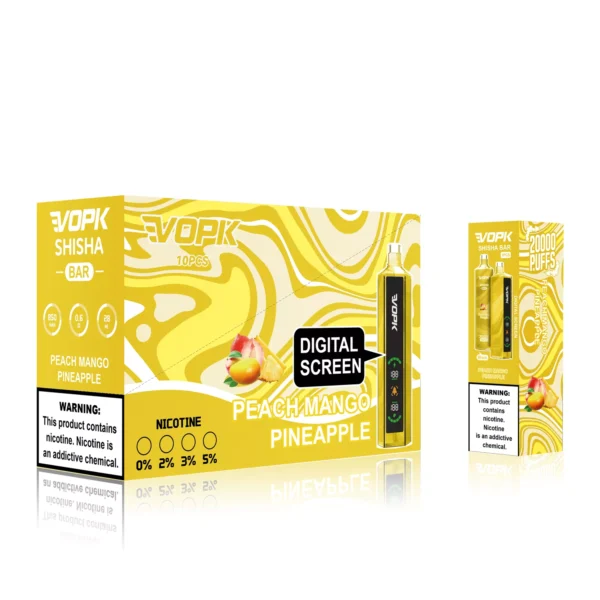 VOPK Shisha Bar 20000 Puffs 0% 2% 3% 5% Low Nicotine Rechargeable Disposable Vapes Pen Bulk Buy Wholesale - AlsoVape - 3