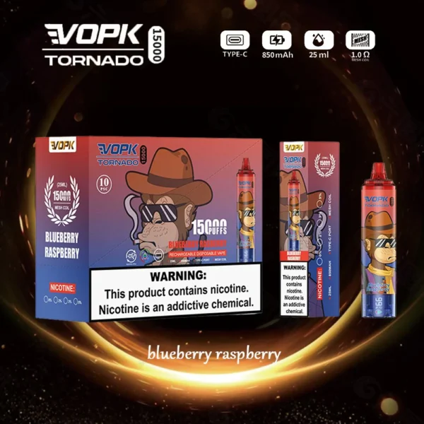VOPK Tornado 15000 Puffs 0% 2% 3% 5% Χαμηλής νικοτίνης, επαναφορτιζόμενης χρήσης στυλό Vapes Μαζική Αγορά Χονδρικής - AlsoVape - 4