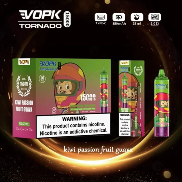 VOPK Tornado 15000 Puffs 0% 2% 3% 5% Χαμηλής νικοτίνης επαναφορτιζόμενη μίας χρήσης στυλό Vapes Μαζική Αγορά Χονδρικής - AlsoVape - 8