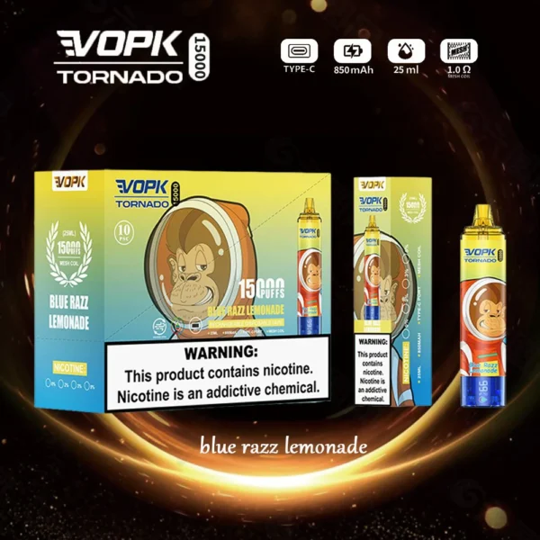VOPK Tornado 15000 Puffs 0% 2% 3% 5% Χαμηλής νικοτίνης επαναφορτιζόμενη μίας χρήσης στυλό Vapes Μαζική Αγορά Χονδρικής - AlsoVape - 9