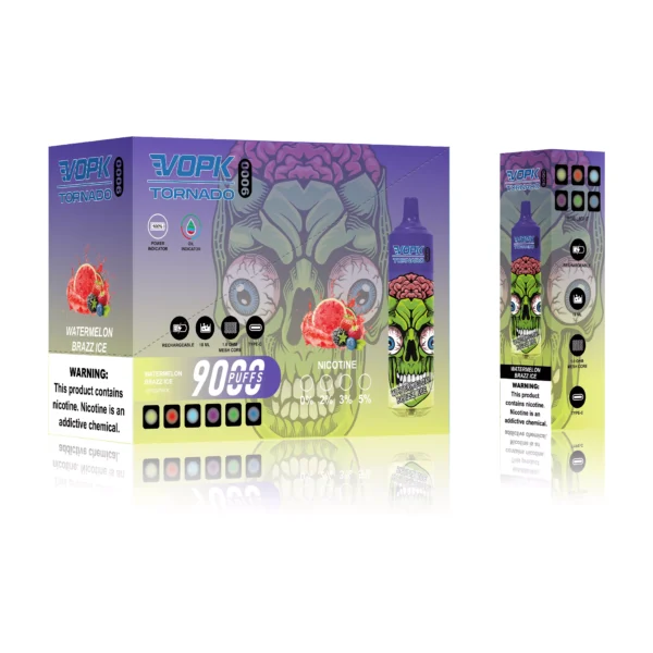 VOPK Tornado 9000 Puffs 0% 2% 3% 5% Vapes desechables recargables con bajo contenido de nicotina Compra a granel al por mayor - AlsoVape - 7