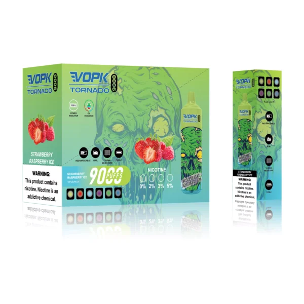 VOPK Tornado 9000 Puffs 0% 2% 3% 5% Vapes desechables recargables con bajo contenido de nicotina Compra a granel al por mayor - AlsoVape - 6