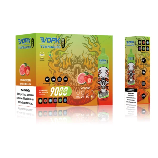 VOPK Tornado 9000 Puffs 0% 2% 3% 5% Vapes desechables recargables con bajo contenido de nicotina Compra a granel al por mayor - AlsoVape - 4
