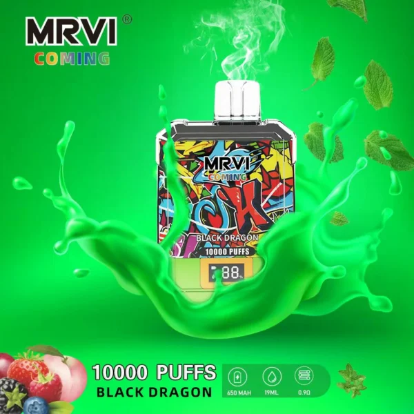 MRVI Coming 10000 Puffs Pantalla digital 2% 3% 5% Vapes desechables recargables con bajo contenido de nicotina Pluma Compra a granel al por mayor - AlsoVape - 3