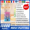 MRVI Puffing 15000 Puffs Dual Mesh Digital Screen 2% 5% Χαμηλής περιεκτικότητας σε νικοτίνη, επαναφορτιζόμενη μίας χρήσης στυλό Vapes Μαζική Αγορά Χονδρικής