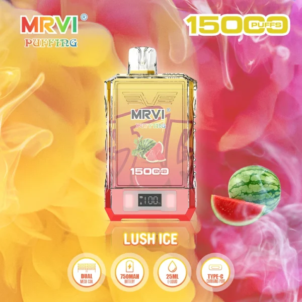 MRVI Puffing 15000 Puffs Écran numérique à double maille 2% 5% Stylo à vape jetable rechargeable à faible teneur en nicotine en vrac Acheter en gros - AlsoVape - 9