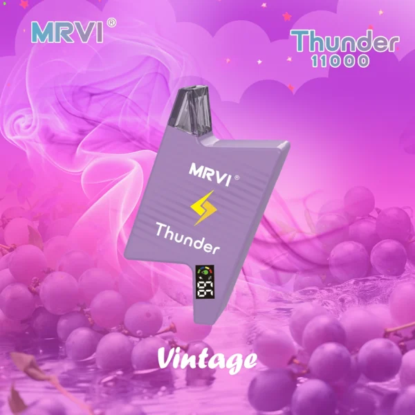 MRVI Thunder 11000 Puffs Pantalla digital 2% 3% 5% Vapes desechables recargables con bajo contenido de nicotina Pluma Compra a granel al por mayor - AlsoVape - 5