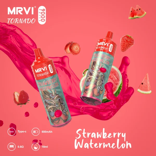MRVI Tornado 9000 Puffs 2% 3% 5% Genopladelige engangsvapes med lav nikotinindhold Pen Bulk Køb Engros - OgsåVape - 4