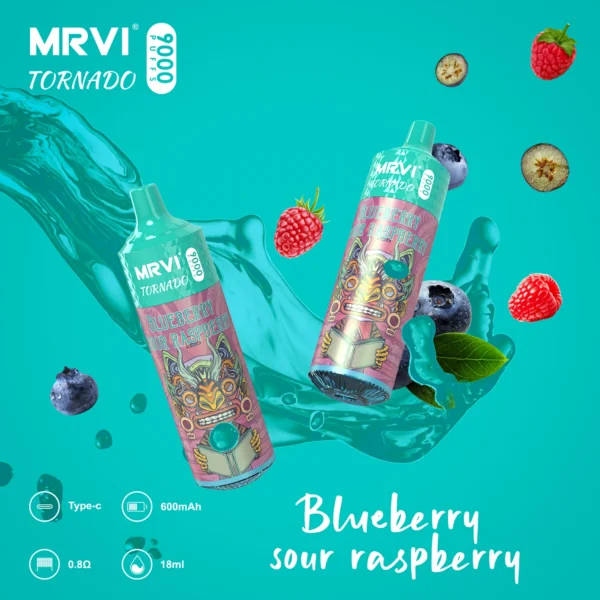 MRVI Tornado 9000 Puffs 2% 3% 5% Genopladelige engangsvapes med lav nikotinindhold Pen Bulk Køb Engros - OgsåVape - 5
