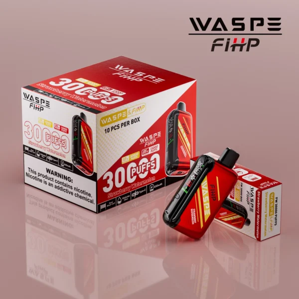 WASPE FIHP 30000 Puffs Dual Mesh 0% 2% 5% LED Display χαμηλής περιεκτικότητας σε νικοτίνη, επαναφορτιζόμενη αναλώσιμη στυλό Vapes Μαζική Αγορά Χονδρικής - AlsoVape - 9